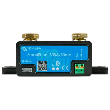 Monitor de Baterías Victron SmartShunt 500A 50mV Bluetooth - Monitor de Baterías