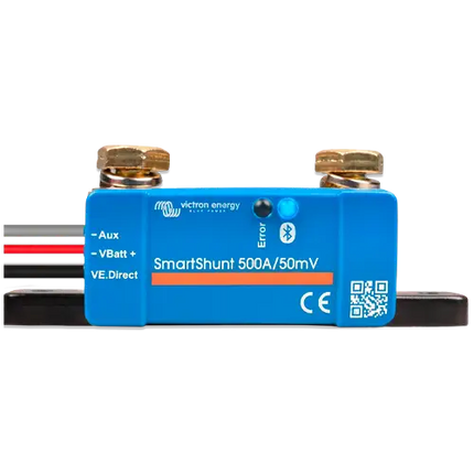 Monitor de Baterías Victron SmartShunt 500A 50mV IP65 Bluetooth - Monitor de Baterías