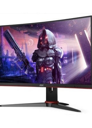 Monitor Gaming Curvo AOC C24G2AE 23.6'/ Full HD/ 1ms/ 165Hz/ VA/ Multimedia/ Negro - Tiensol