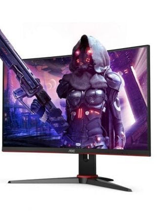 Monitor Gaming Curvo AOC C24G2AE 23.6'/ Full HD/ 1ms/ 165Hz/ VA/ Multimedia/ Negro - Tiensol