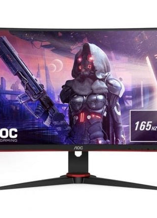 Monitor Gaming Curvo AOC C24G2AE 23.6'/ Full HD/ 1ms/ 165Hz/ VA/ Multimedia/ Negro - Tiensol