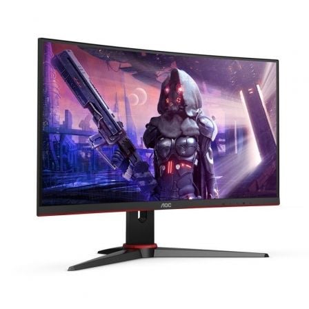 Monitor Gaming Curvo AOC C24G2AE 23.6'/ Full HD/ 1ms/ 165Hz/ VA/ Multimedia/ Negro - Tiensol