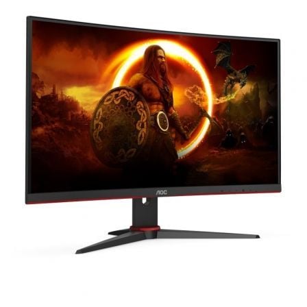 Monitor Gaming Curvo AOC C27G2ZE/BK 27'/ Full HD/ 1ms/ 240Hz/ VA/ Negro y Rojo - Tiensol