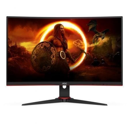 Monitor Gaming Curvo AOC C27G2ZE/BK 27'/ Full HD/ 1ms/ 240Hz/ VA/ Negro y Rojo - Tiensol