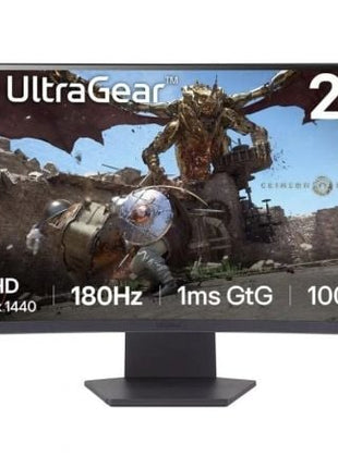 Monitor Gaming Curvo LG UltraGear 27GS60QC - B 27'/ QHD/ 1ms/ 180Hz/ VA/ Negro - Tiensol