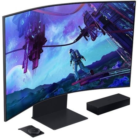 Monitor Gaming Curvo Samsung Odyssey Ark S55CG970NU 55'/ 4K/ 1ms/ 165Hz/ VA/ Regulable en altura/ Smart TV/ Multimedia/ Negro - Tiensol