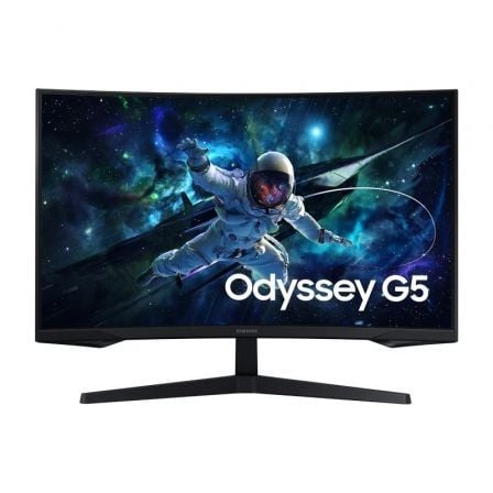 Monitor Gaming Curvo Samsung Odyssey G5 S32CG554EU 32'/ QHD/ 1ms/ 165Hz/ VA/ Negro - Tiensol