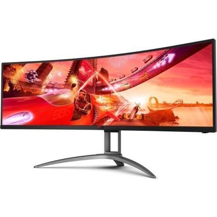 Monitor Gaming Ultrapanorámico Curvo AOC Agon AG493UCX2 48.8'/ Dual QHD/ 1ms/ 165Hz/ VA/ Multimedia/ Negro - Tiensol