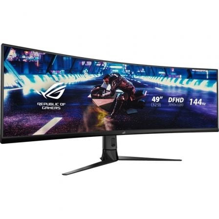 Monitor Gaming Ultrapanorámico Curvo Asus Rog Strix XG49VQ 49'/ Dual UHD/ 4ms/ 144Hz/ VA/ Multimedia/ Negro - Tiensol