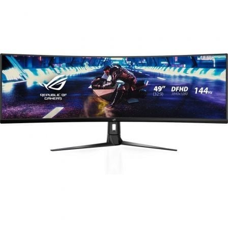 Monitor Gaming Ultrapanorámico Curvo Asus Rog Strix XG49VQ 49'/ Dual UHD/ 4ms/ 144Hz/ VA/ Multimedia/ Negro - Tiensol