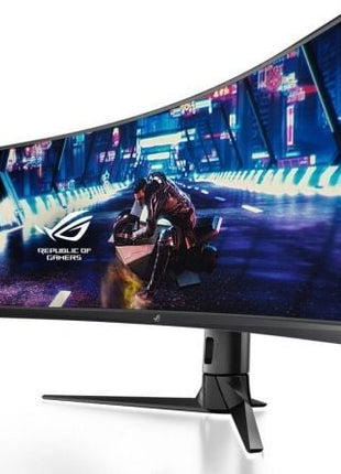 Monitor Gaming Ultrapanorámico Curvo Asus Rog Strix XG49VQ 49'/ Dual UHD/ 4ms/ 144Hz/ VA/ Multimedia/ Negro - Tiensol