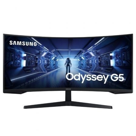 Monitor Gaming Ultrapanorámico Curvo Samsung Odyssey G5 LC34G55TWWP 34'/ UWQHD/ 1ms/ 165Hz/ VA/ Negro - Tiensol