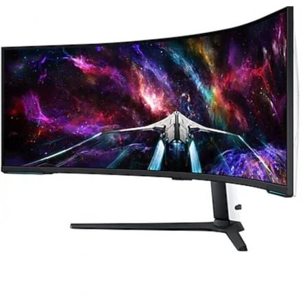 Monitor Gaming Ultrapanorámico Curvo Samsung Odyssey Neo G9 S57CG952NU 57'/ Dual UHD/ 1ms/ 240Hz/ VA/ Regulable en altura/ Blanco - Tiensol