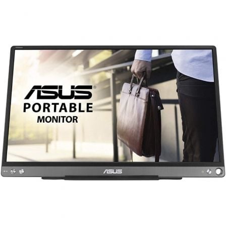 Monitor Portátil Asus ZenScreen MB16ACE 15.6'/ Full HD/ Plata y Negro - Tiensol