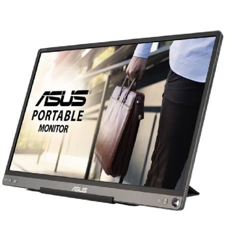 Monitor Portátil Asus ZenScreen MB16ACE 15.6'/ Full HD/ Plata y Negro - Tiensol