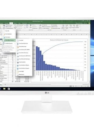 Monitor Profesional LG 24BK55YP - W 23.8'/ Full HD/ Multimedia/ Regulable en altura/ Blanco - Tiensol