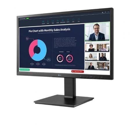 Monitor Profesional LG 24BP75CP - B 23.8'/ Full HD/ Webcam/ Multimedia/ Regulable en altura/ Negro - Tiensol