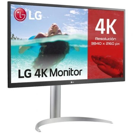 Monitor Profesional LG 27UP550P - W 27'/ 4K/ Regulable en altura/ Blanco - Tiensol