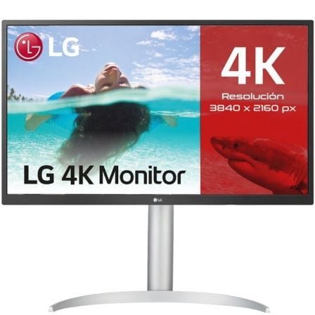 Monitor Profesional LG 27UP550P - W 27'/ 4K/ Regulable en altura/ Blanco - Tiensol