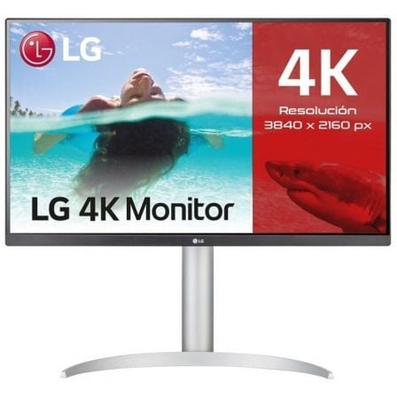 Monitor Profesional LG 27UP85NP - W 27'/ 4K/ Multimedia/ Regulable en altura/ Plata - Tiensol