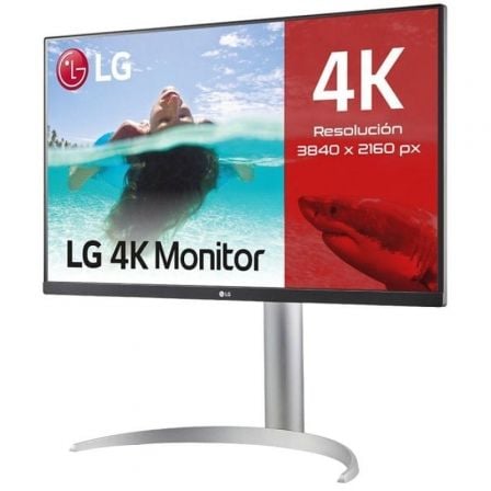 Monitor Profesional LG 27UP85NP - W 27'/ 4K/ Multimedia/ Regulable en altura/ Plata - Tiensol