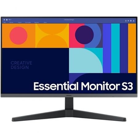 Monitor Profesional Samsung Essential Monitor S3 S24C330GAU/ 24'/ Full HD/ Negro - Tiensol