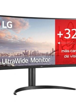 Monitor Profesional Ultrapanorámico Curvo LG 34WQ75C - B 34'/ WQHD/ Multimedia/ Regulable en altura/ Negro - Tiensol