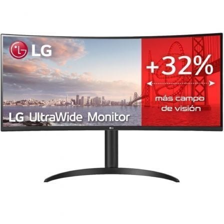 Monitor Profesional Ultrapanorámico Curvo LG UltraWide 34WP75CP - B 34'/ WQHD/ Multimedia/ Regulable en altura/ Negro - Tiensol