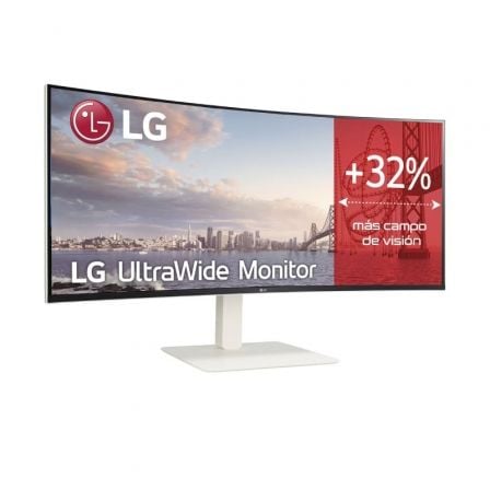 Monitor Profesional Ultrapanorámico Curvo LG UltraWide 38WR85QC - W 37.5'/ WQHD+/ Multimedia/ Blanco - Tiensol