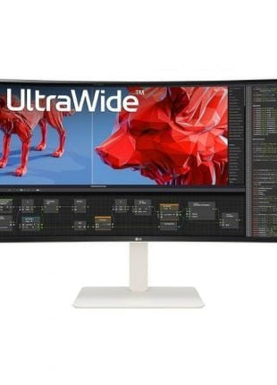 Monitor Profesional Ultrapanorámico Curvo LG UltraWide 38WR85QC - W 37.5'/ WQHD+/ Multimedia/ Blanco - Tiensol