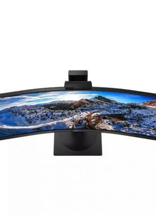 Monitor Profesional Ultrapanorámico Curvo Philips 346P1CRH 34'/ WQHD/ Webcam/ Multimedia/ Regulable en altura/ Negro - Tiensol