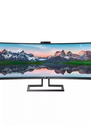 Monitor Profesional Ultrapanorámico Curvo Philips 499P9H 48.8'/ Dual QHD/ Webcam/ Multimedia/ Regulable en altura/ Negro - Tiensol