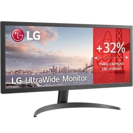 Monitor Profesional Ultrapanorámico LG UltraWide 26WQ500 - B 25.7'/ WFHD/ Negro - Tiensol