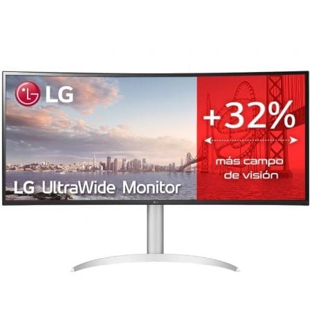 Monitor Profesional Ultrapanorámico LG UltraWide 34WQ650 - W 34'/ WFHD/ Multimedia/ Regulable en Altura/ Plata y Blanco - Tiensol