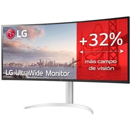 Monitor Profesional Ultrapanorámico LG UltraWide 34WQ650 - W 34'/ WFHD/ Multimedia/ Regulable en Altura/ Plata y Blanco - Tiensol