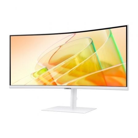 Monitor Profesional Ultraparonámico Curvo Samsung ViewFinity S6 S34C650TAU 34'/ UWQHD/ Multimedia/ Regulable en altura/ Blanco - Tiensol