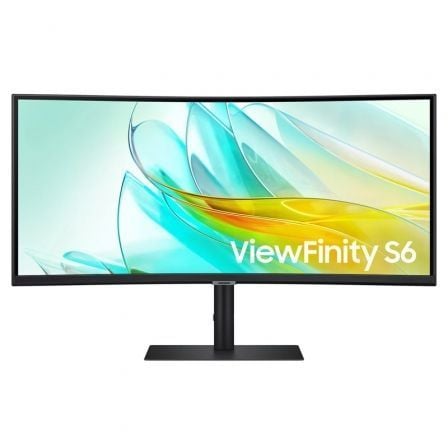 Monitor Profesional Ultraparonámico Curvo Samsung ViewFinity S6 S34C652UAU 34'/ UWQHD/ Multimedia/ Negro - Tiensol