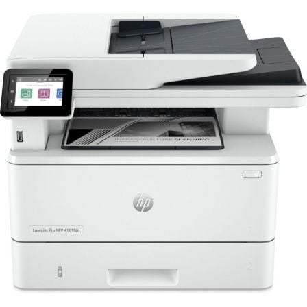 Multifunción Láser Monocromo HP Laserjet Pro 4102FDN Fax/ Dúplex/ ADF/ Blanca - Tiensol