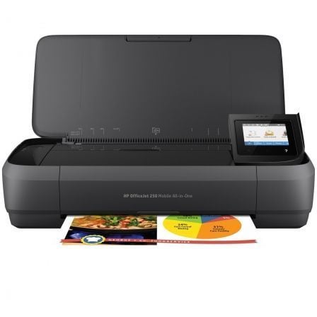 Multifunción Portátil HP Officejet 250 Mobile AIO WiFi/ Negra - Tiensol