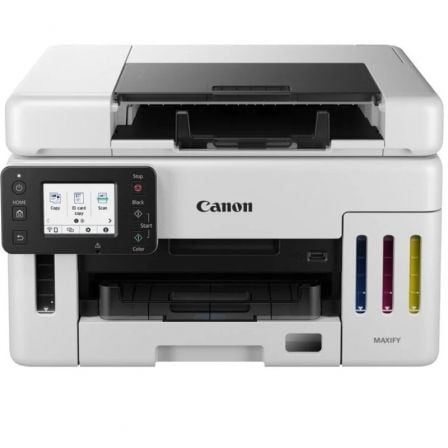 Multifunción Recargable Canon MAXIFY GX6550 MegaTank WiFi/ Dúplex/ Blanca - Tiensol