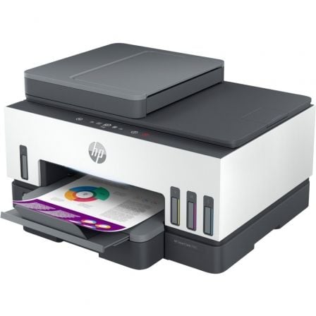 Multifunción Recargable HP Smart Tank 7605 WiFi/ Fax/ Dúplex/ Blanca - Tiensol