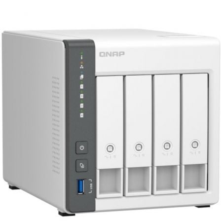 NAS QNAP TS - 433 - 4G/ 4 Bahías 3.5' - 2.5'/ 4GB/ Formato Torre - Tiensol