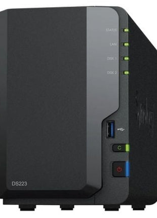 NAS Synology Diskstation DS223/ 2 Bahías 3.5' - 2.5'/ 2GB DDR4/ Formato Torre - Tiensol