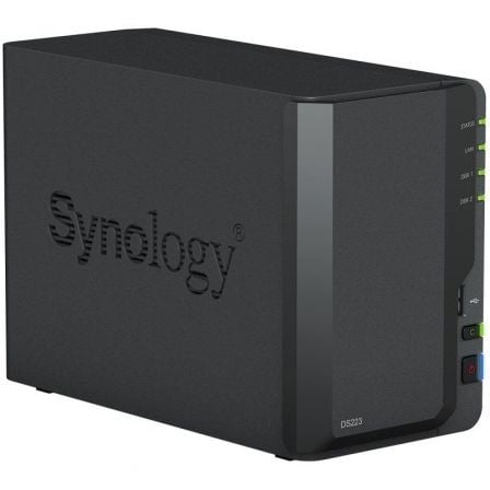 NAS Synology Diskstation DS223/ 2 Bahías 3.5' - 2.5'/ 2GB DDR4/ Formato Torre - Tiensol