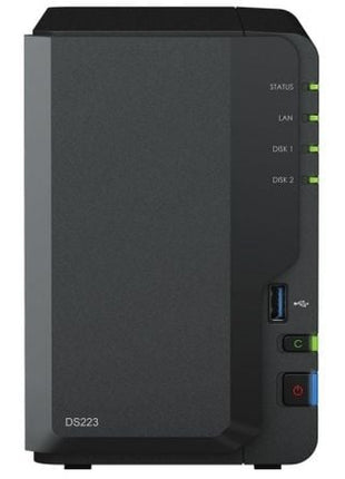 NAS Synology Diskstation DS223/ 2 Bahías 3.5' - 2.5'/ 2GB DDR4/ Formato Torre - Tiensol