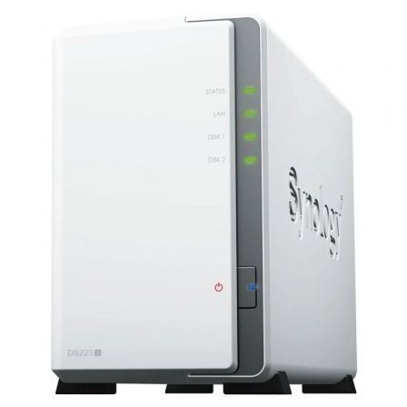 NAS Synology Diskstation DS223J/ 2 Bahías 3.5' - 2.5'/ 1GB DDR4/ Formato Torre - Tiensol