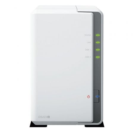 NAS Synology Diskstation DS223J/ 2 Bahías 3.5' - 2.5'/ 1GB DDR4/ Formato Torre - Tiensol