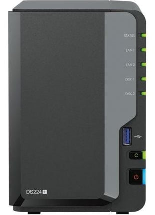 NAS Synology Diskstation DS224+/ 2 Bahías 3.5' - 2.5'/ 2GB DDR4/ Formato Torre - Tiensol