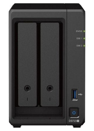 NAS Synology Diskstation DS723+/ 2 Bahías 3.5' - 2.5'/ 2GB DDR4/ Formato Torre - Tiensol