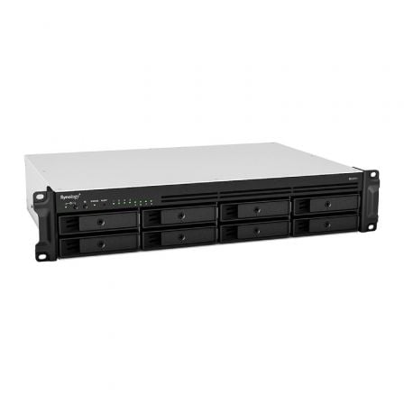 NAS Synology Diskstation RS1221RP+/ 8 Bahías 3.5' - 2.5'/ 4GB DDR4/ Formato Rack - Tiensol